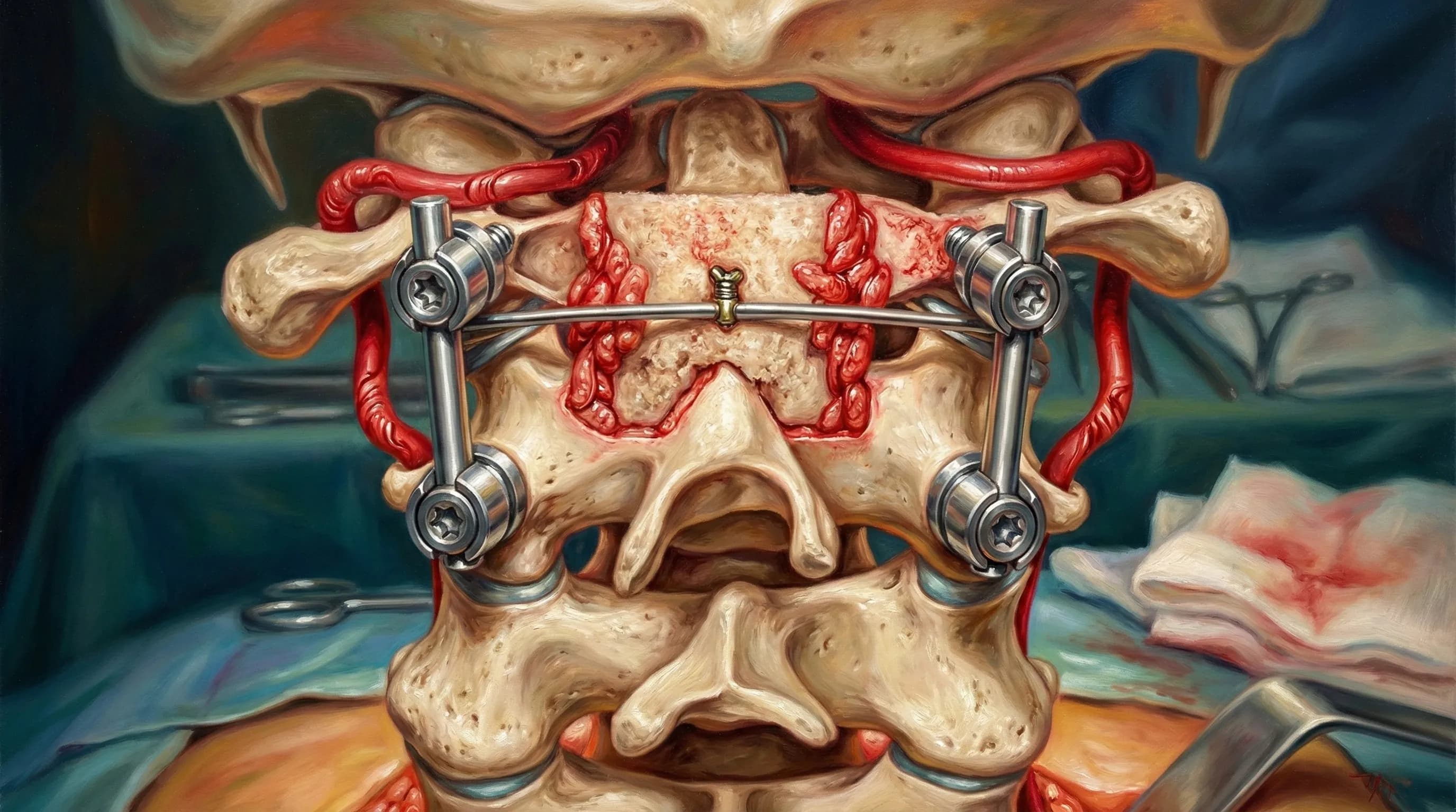 🔩 Fixação C1–C2 para Instabilidade Atlantoaxial
