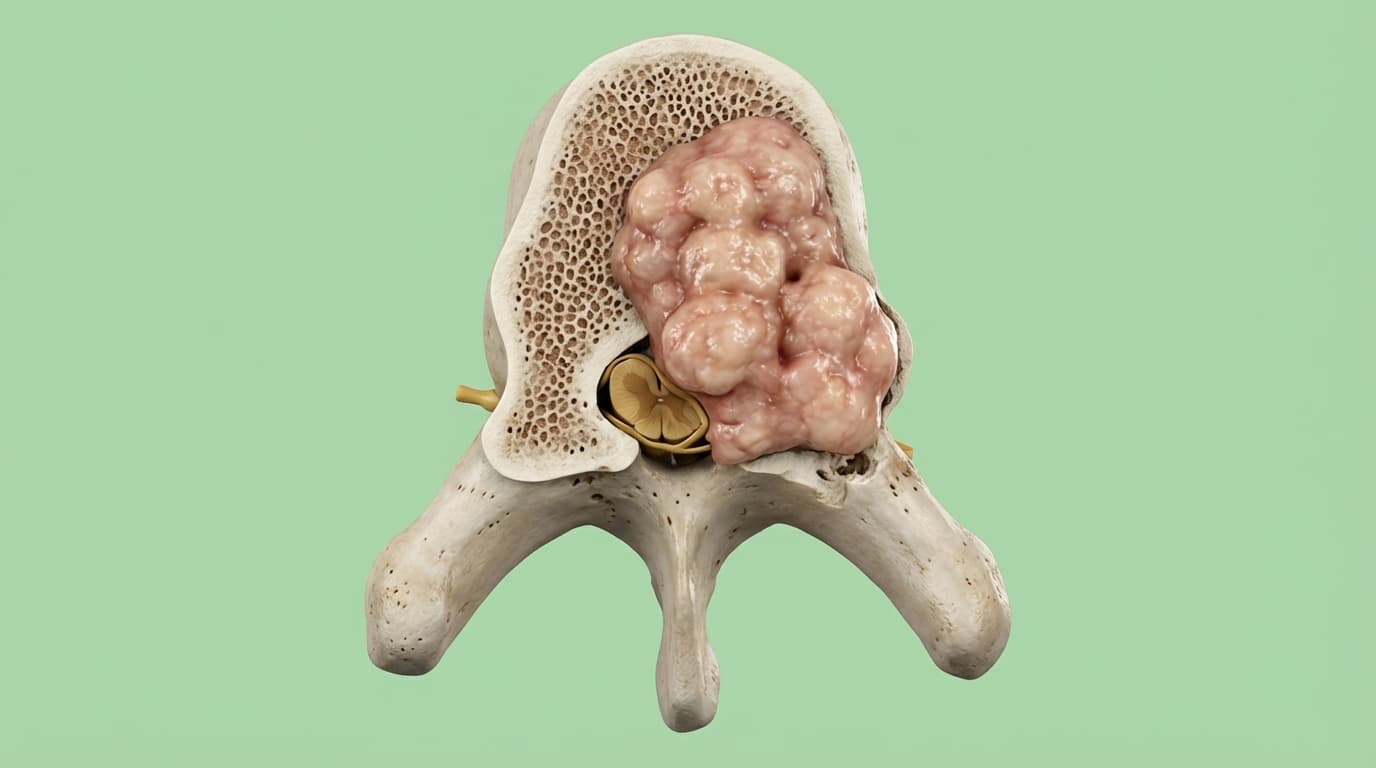 💥 Metástase Epidural Vertebral com Compressão Medular